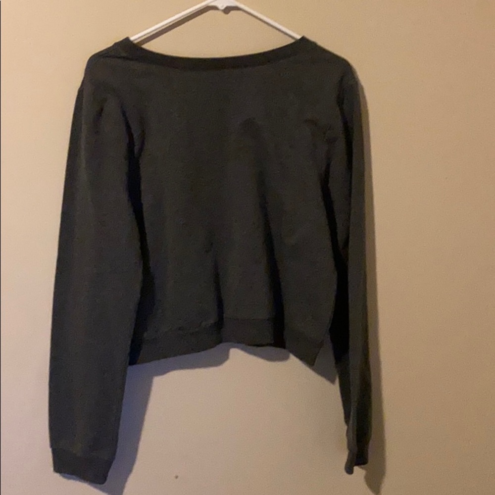 Rebellious One More Not Less Cropped Sweater XL - Picture 2 of 6